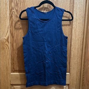 ZYIA Navy Blue Ribbed Tank Top